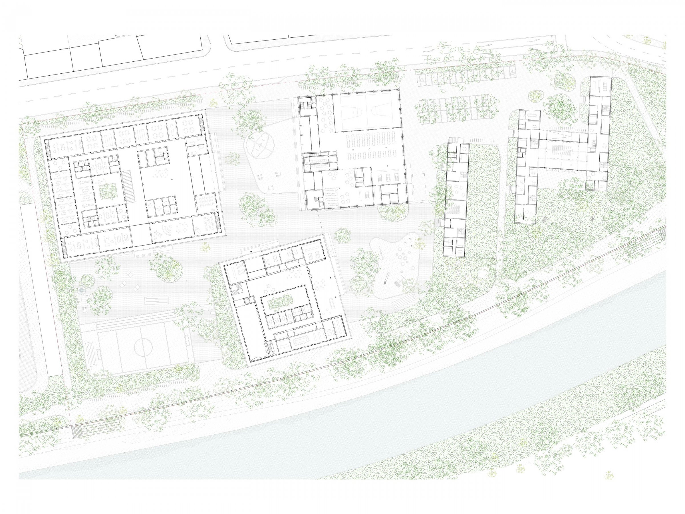 Bildungscampus Pforzheim, ground floor 