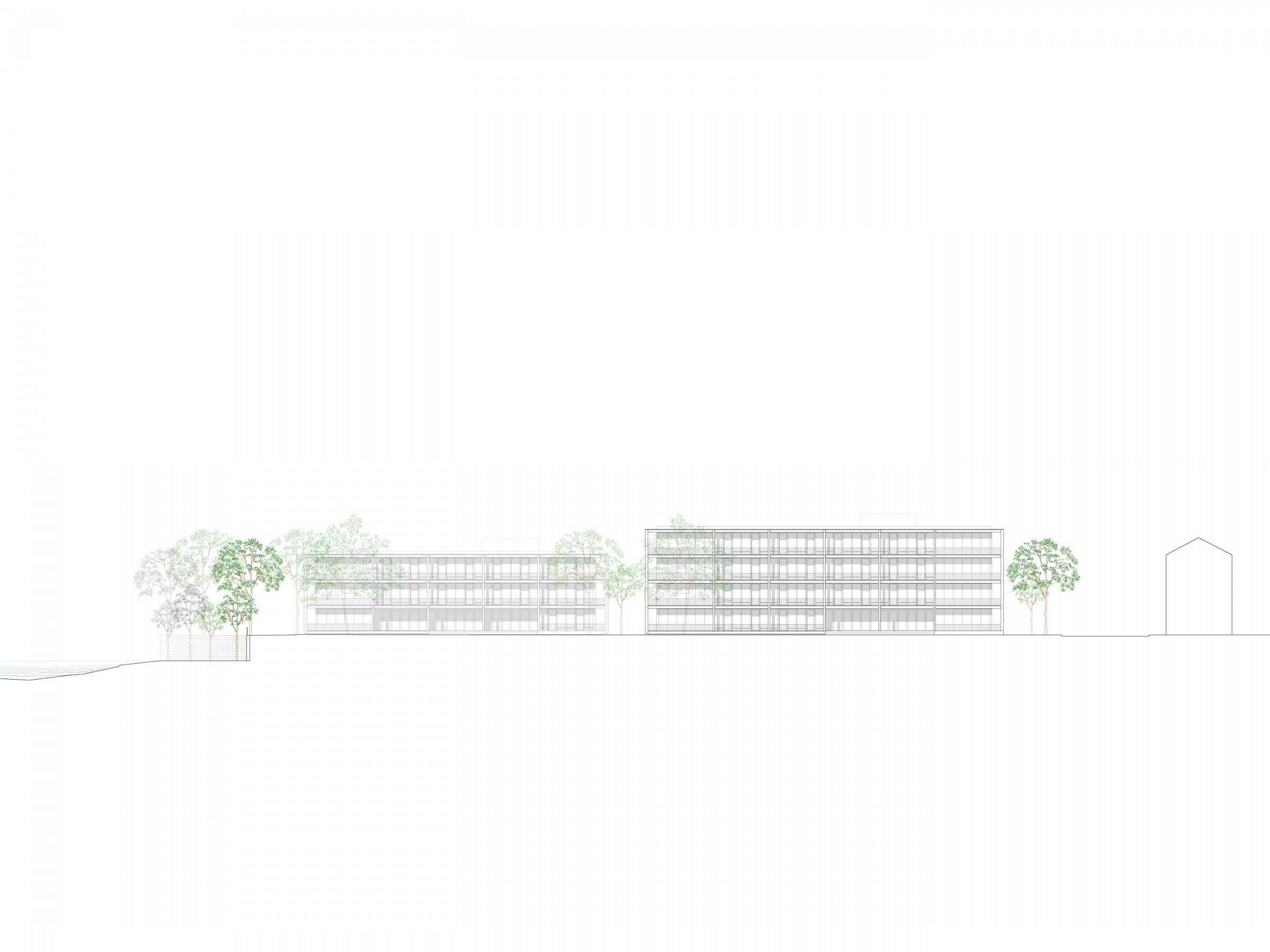 Bildungscampus Pforzheim, elevation east 