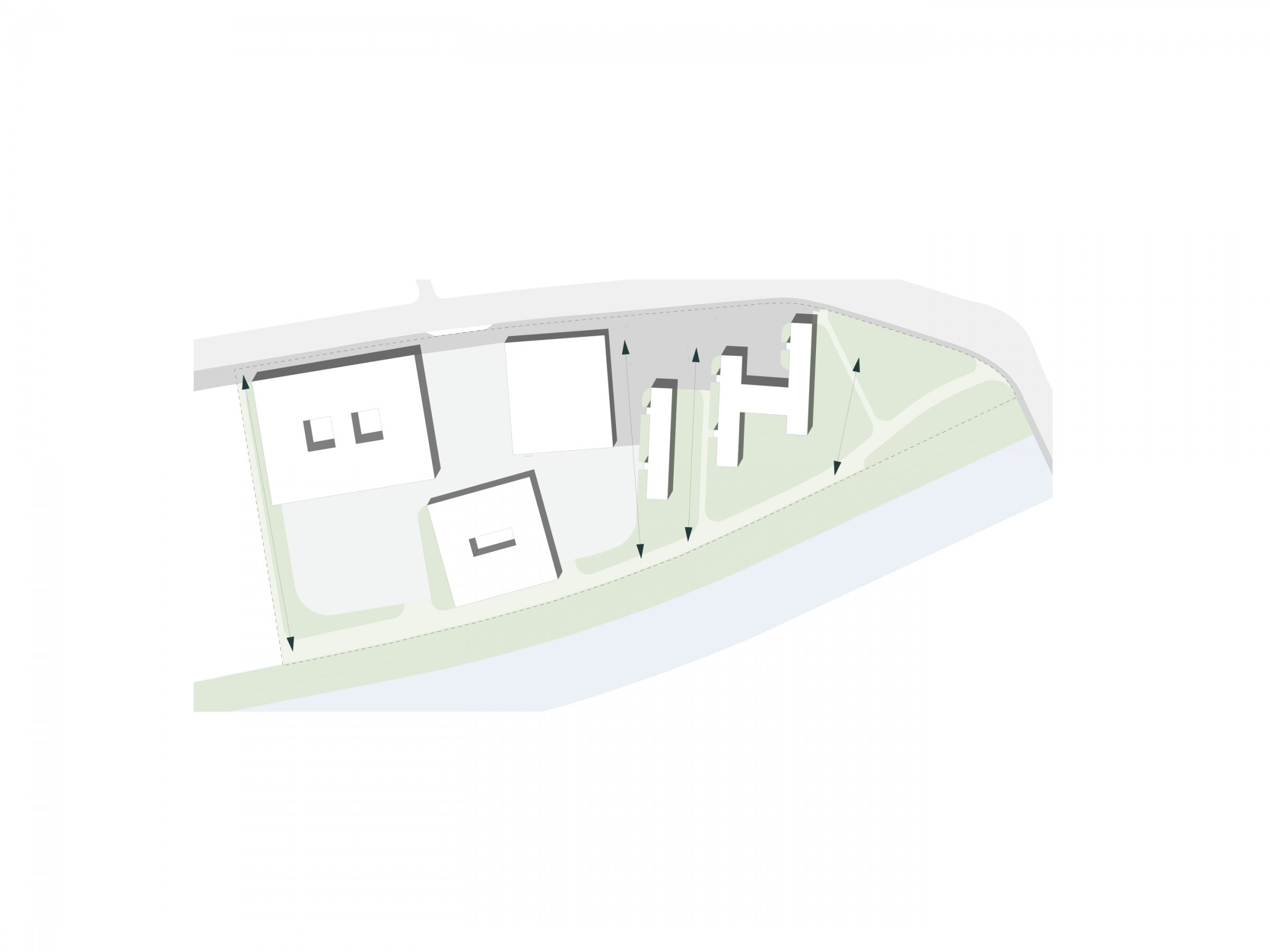 Bildungscampus Pforzheim, green backbone and urban address 