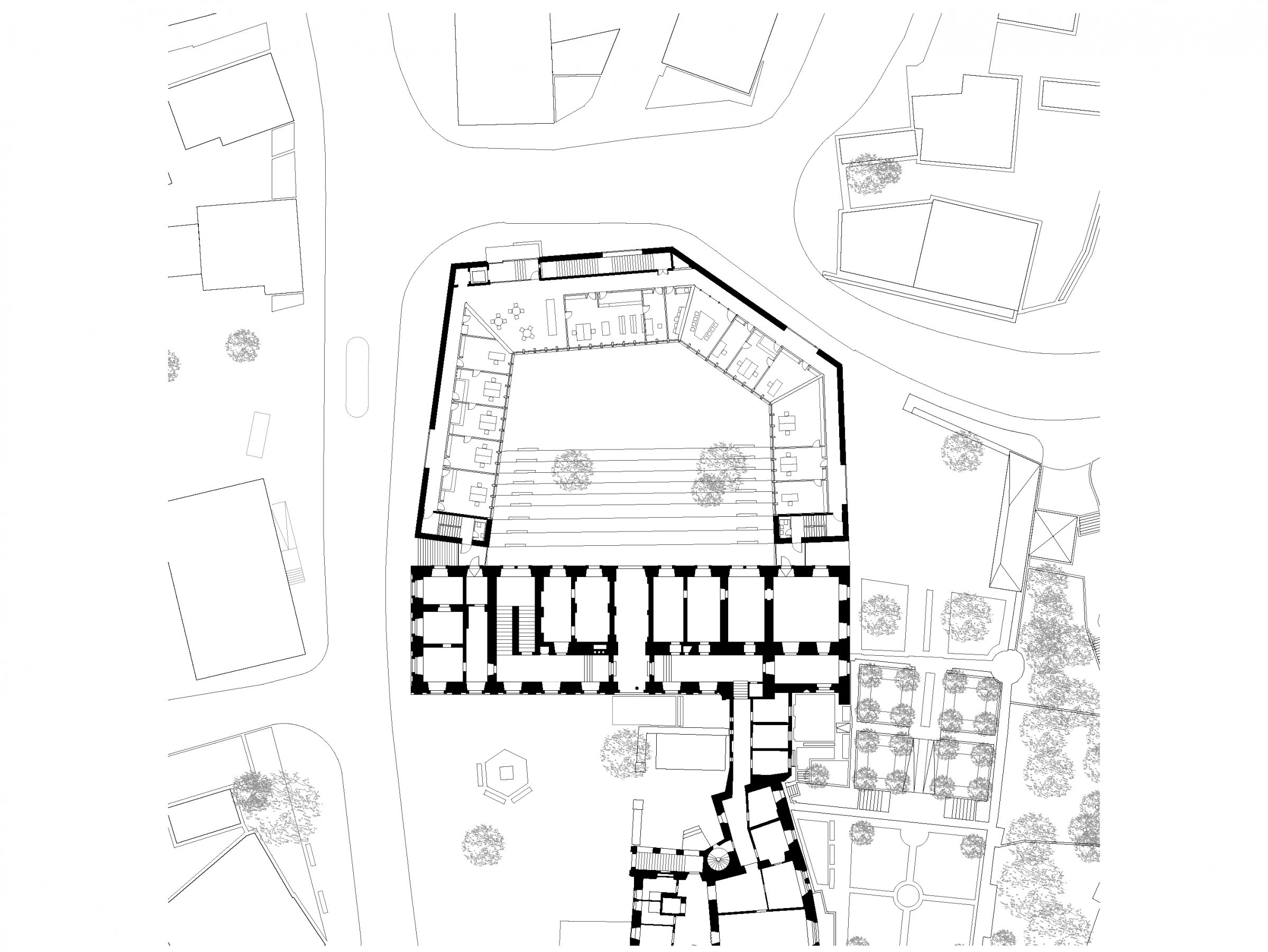 Landratsamt Neustadt, ground floor 