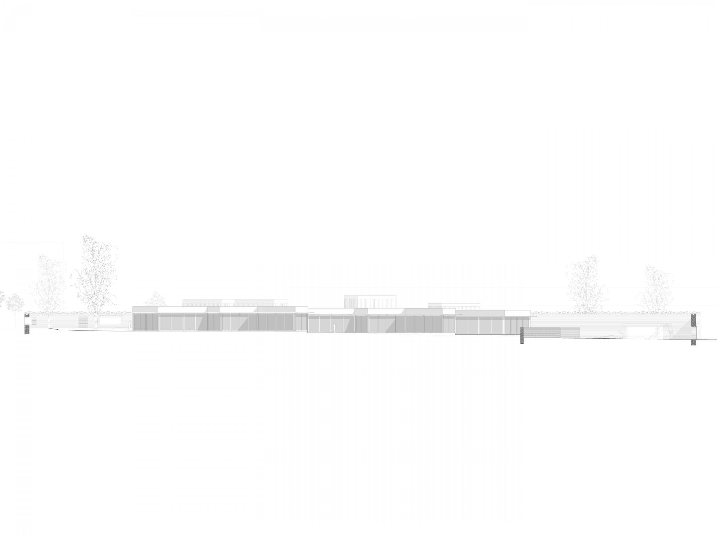 Kindertagesstätte Gudrunstraße, elevation east 