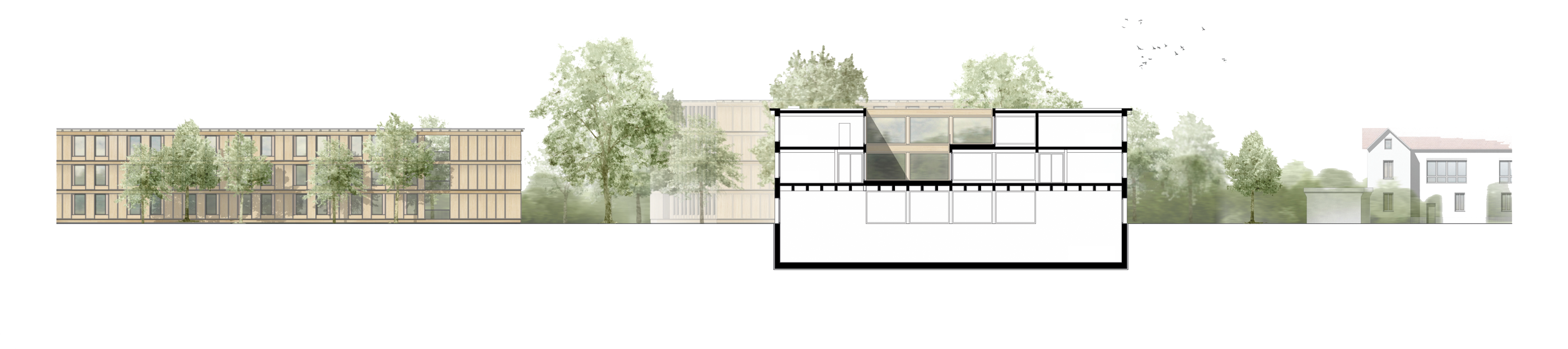 bfm KRO Hochschule für Finanzwesen Eingang Zimmer section AA 